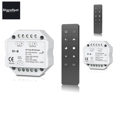 100-240VAC AC Triac RF Push Dimmer and Switch Knx-N Bus High Power Amplifier ...