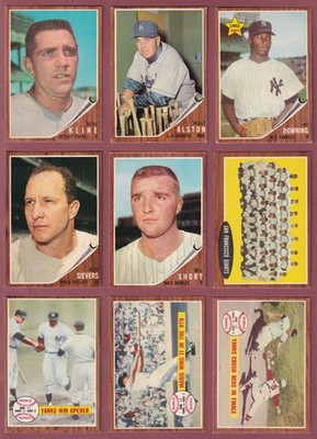 1962 Topps Baseball (197-283) * You Pick * Conditions Listed