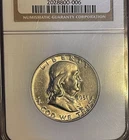 1951-D Franklin Half Dollar 50C NGC AU58