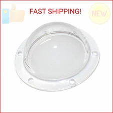 SUPREMETECH Acrylic Dome/Plastic Hemisphere - Clear - 1.5" Diameter, 1/4" Flange