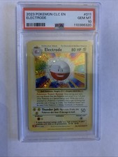 Pokémon Electrode 011/034 Trading Card Game Classic Holo 2023 PSA 10 GEM MT