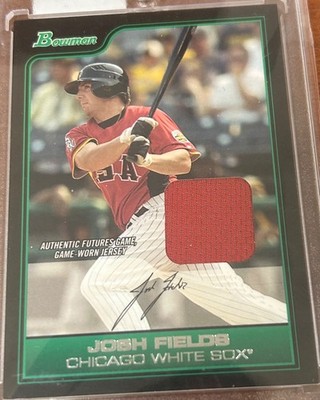 2006 Bowman All-Star Futures JOSH FIELDS #FG12   White Sox   Game Worn Jersey