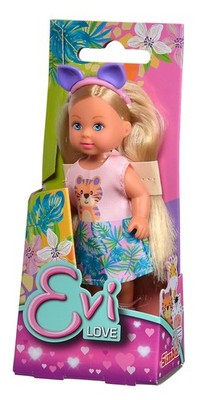 Simba 105733623 Evi Love Cutie, 3 Assorted Colours, Toy Doll Wearing a Cute Anim