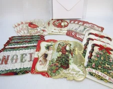 Vintage Punch Studio Assorted Holiday Cards, 20 Cards/20 Envelopes.