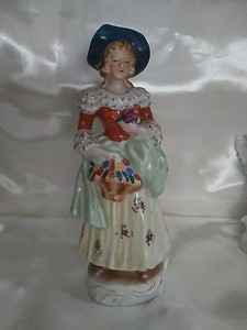 Victorian Lady Figurine  ? Occupied Japan.                    (215)