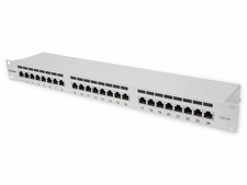 Intellinet Patch Panel, Cat6a, FTP, 24-Port, 1U, Shielded, 90  Top-Entry Punch D