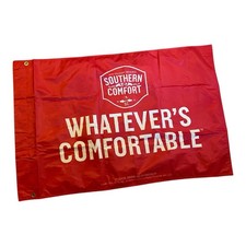 Southern Comfort Whatever's Comfortable Red Flag 42x28 Inch Flagpole Mancave Bar