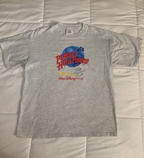 Vintage 1991 Planet Hollywood Disney World 25th Anniversary T-Shirt Size Large