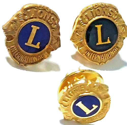 Lions International Lot of 3 Lapel Pins