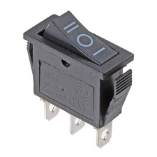 AC 16A/250V 20A/125V 3Pin SPDT ON-Off-ON 3 Position Snap Rocker Switch Black