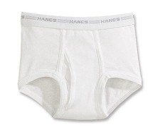 2 Packs Hanes Boys' White Briefs 6 12 Pack Underwear Comfort Flex Waistband Med