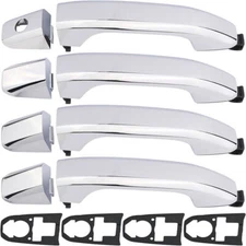 Set of 4 Exterior Door Handle 2014-2017 Fit For Chevrolet Silverado 1500 Chrome