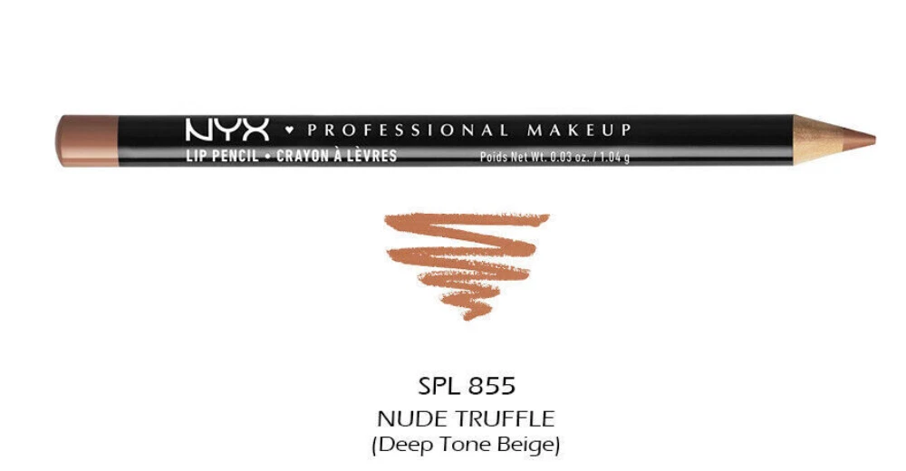 NYX Slim Lip Liner Pencil Nude Truffle SPL 855 Professional Makeup