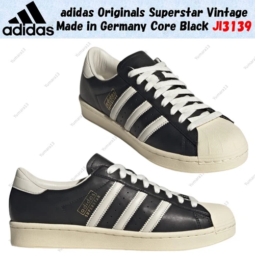 adidas Originals Superstar Vintage Made  Germany Core Black JI3139 Men's Size