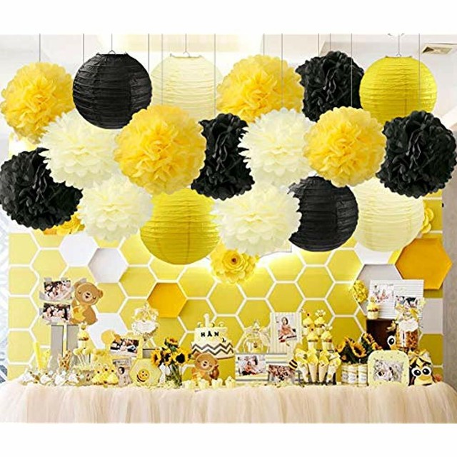 Navy Blue Baby Shower Decorations Navy Blue Cream Gold Tissue