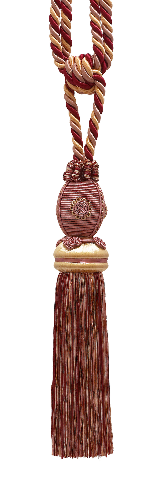 DÉCOPRO Tassel Tieback, Color# 7953 - Rose Bouquet Red [Sold Individually]