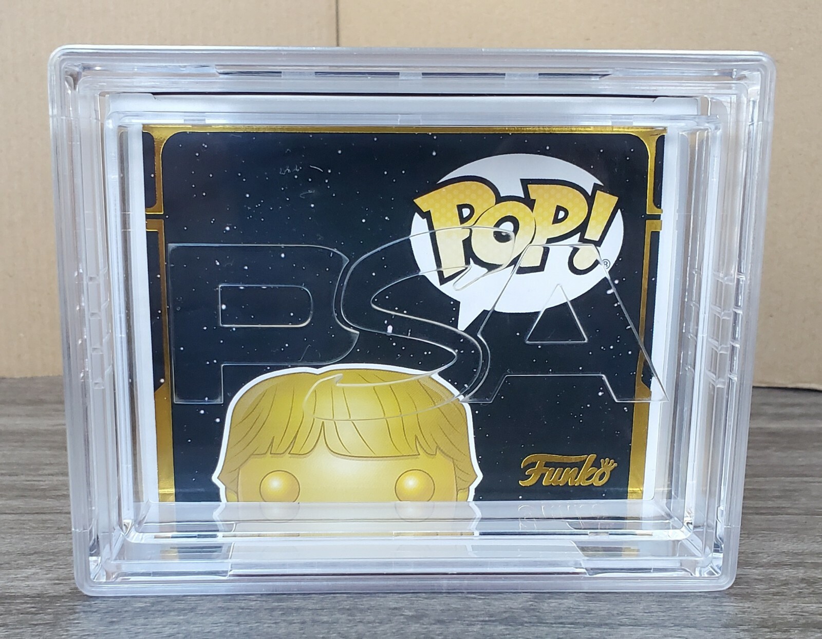 Mark Hamill Signed Star Wars Luke Skywalker Gold 93 Funko POP! Figure Jedi PSA