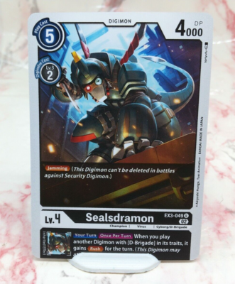 Digimon Draconic Roar Uncommon Sealsdramon EX3-049 (Alternate Art) Digimon Draconic Roar Uncommon Sealsdramon EX3-049 (Alternate Art)