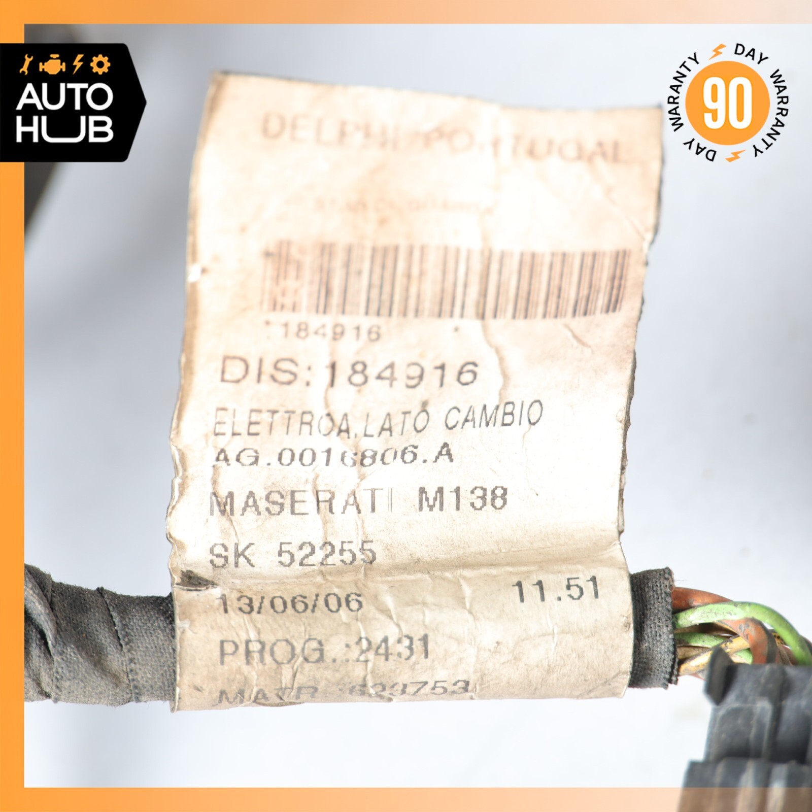 Maserati Spyder M138 GT 4.2L F1 Automatic Transmission Wire Harness OEM 49k