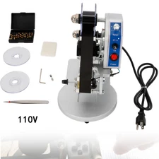 Hot Stamp Printer 110V Ribbon Manual Hot Foil Stamping Printer Date Code Machine