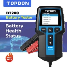 TOPDON BT200 Car Battery Tester 24V 12V Load Tester Charging System Analyzer