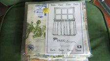 BRAND NEW PARK DESIGNS TINA HIGGINS BOTANICAL GARDEN 72 X 36 TIERS CURTAINS PAIR
