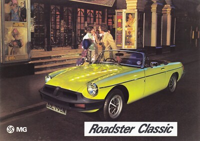 MGB MG B ROADSTER CLASSIC Prospekt Brochure Deutschland 1976 42