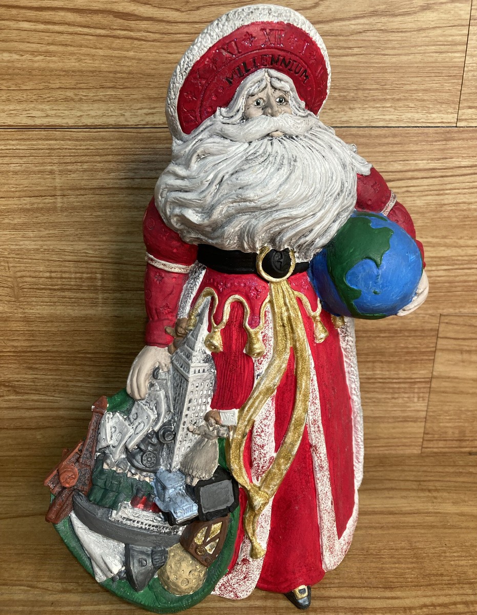 Ceramic Santa Claus Vintage Christmas Millennium 14” Mexican