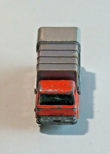 Lesney Matchbox Refuse Truck No. 7 Orange Grey Dumper 1966 England Original 8712 - Picture 8 of 10