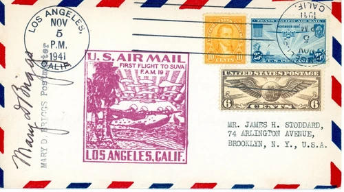 FFC FAM 19 AAMC F19-16 Los Angeles to Suva Fiji