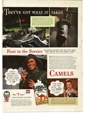 1943 Chesterfield Cigarettes WWII Woman War Worker Welder Buy War Bonds Print Ad