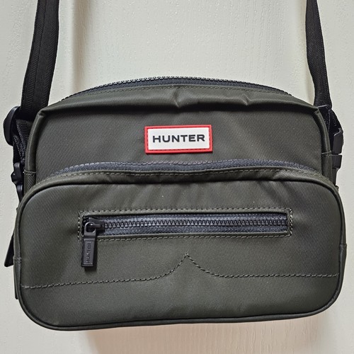 Hunter Bag Green Cross Body Bum Small Nylon