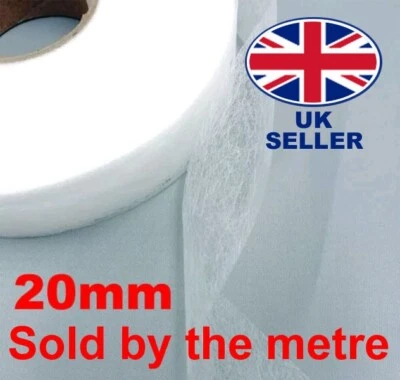 Wonder Web Hemming Tape Easy Web 20mm/2cm Per Metre Hem Just Iron On Adhesive UK - Image 1 of 4