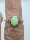 Vintage Natura Fire Opal 3Ct Oval Cut Engagement Ring 14K Yellow Gold Plated