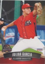 2017 Williamsport Crosscutters Julian Garcia RC Rookie Philadelphia Phillies
