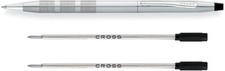 Cross Classic Century Satin Chrome Ballpoint Pen AT0082-14 NEW in box