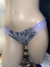 NWT Victoria  s Secret Bling Dream Angels Thong Purple XS