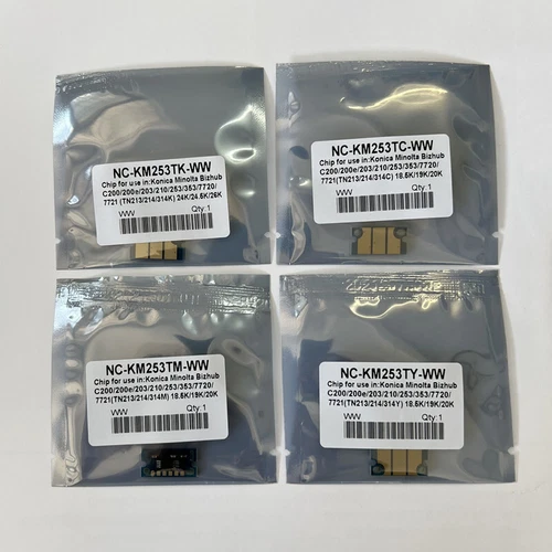 Toner Chip for Konica Minolta Bizhub C200 C210 C203 C253 C353 TN213 TN214 TN314