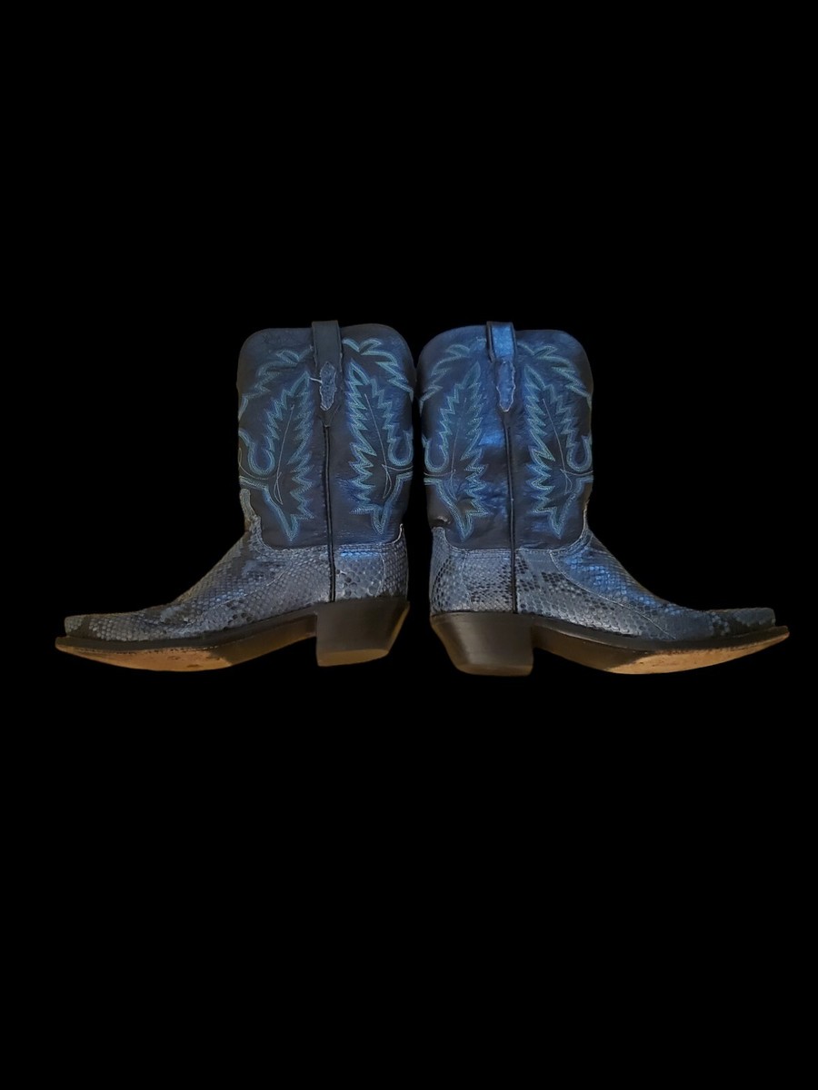 lucchese boots 1883 Genuine Python Snake Snip Toe Cowboy  display picture 3