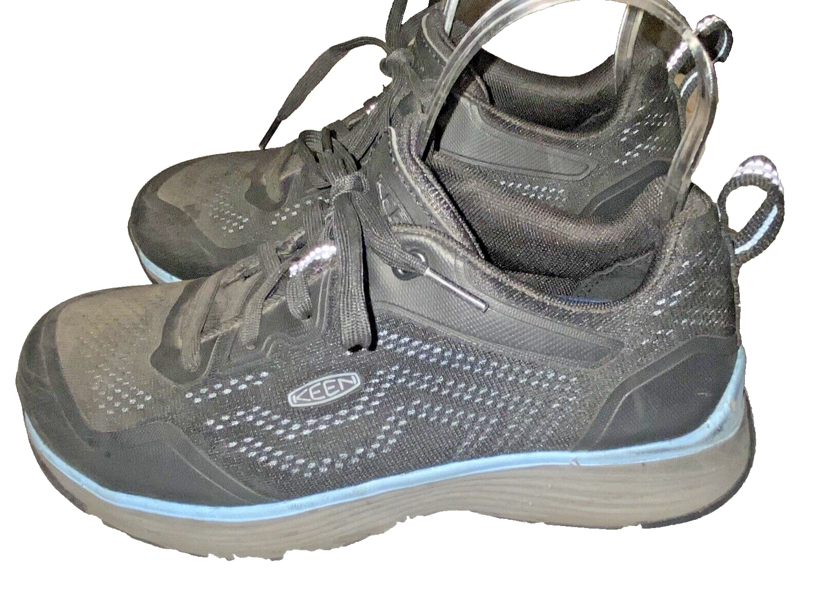 Scarpe KEEN Utility Donna Taglia 7 5 M Punta Acciaio Maglia Lavoro Nero ASTM F2413 18