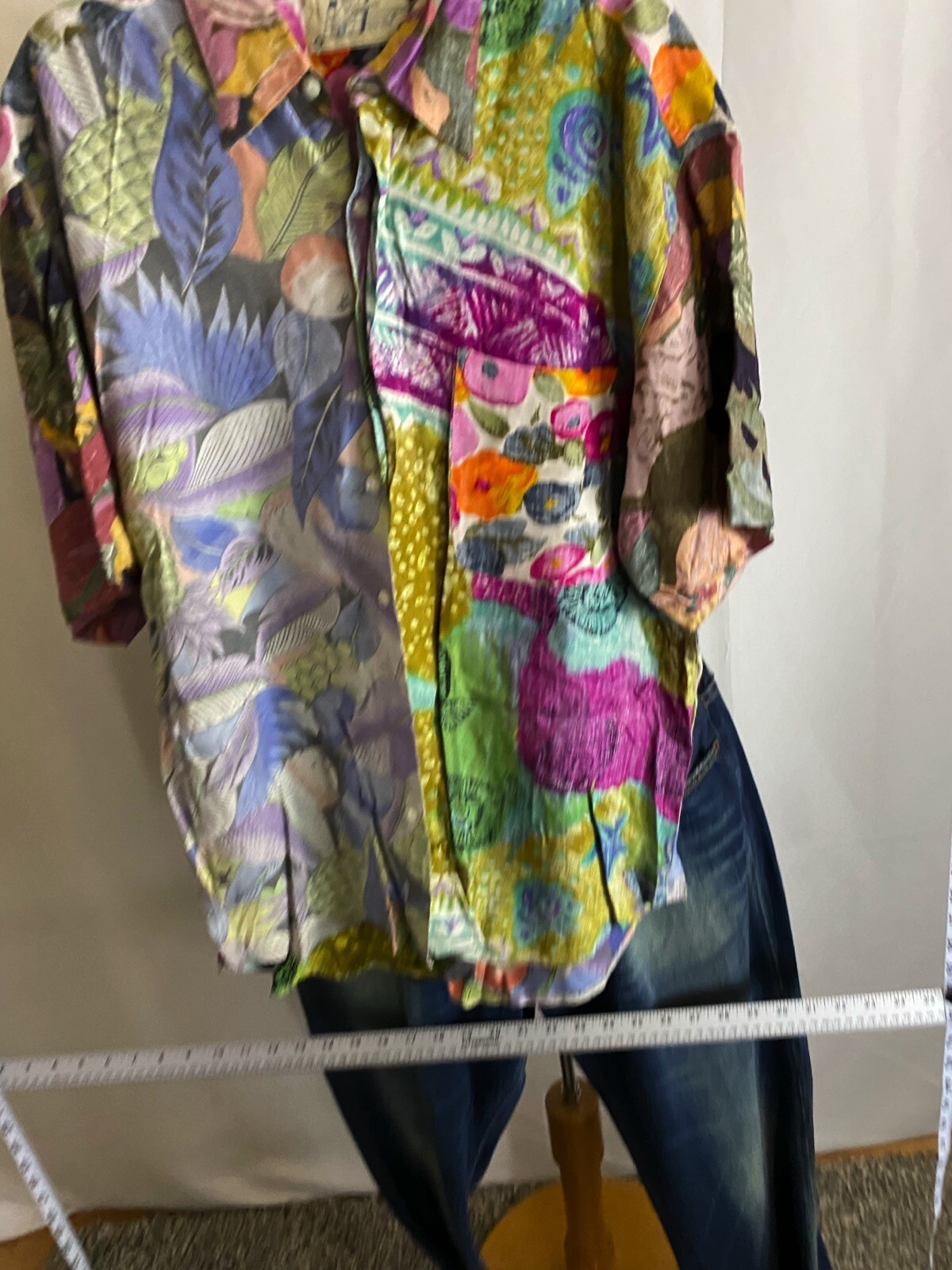 Basic Software VTG Artwork SHORT SLEEVE BUTTON UP… - image 4