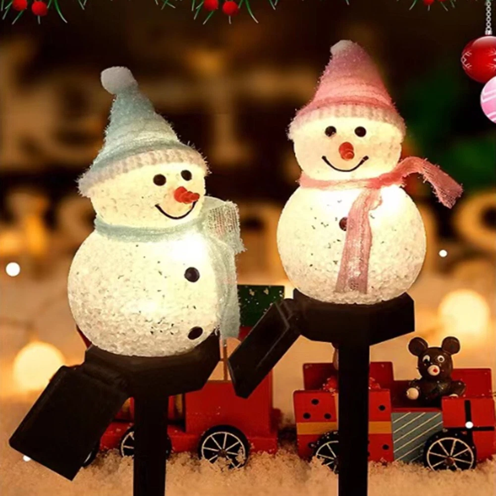 Solar snowman stake online light