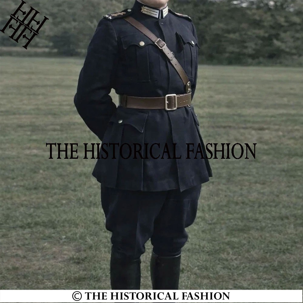 WWI British Army Officer Service Dress Uniform 1902 Pattern Military Blue Tunic