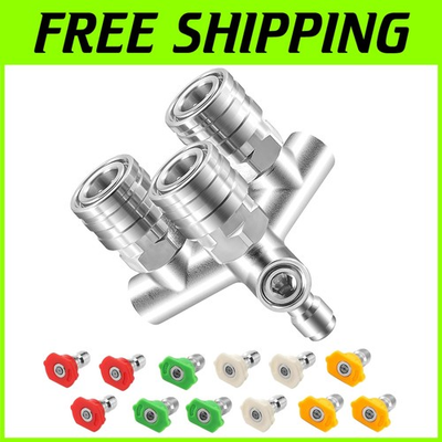 #ad Versatile Triple Nozzle for Pressure Washing 12PCS Spray $62.99