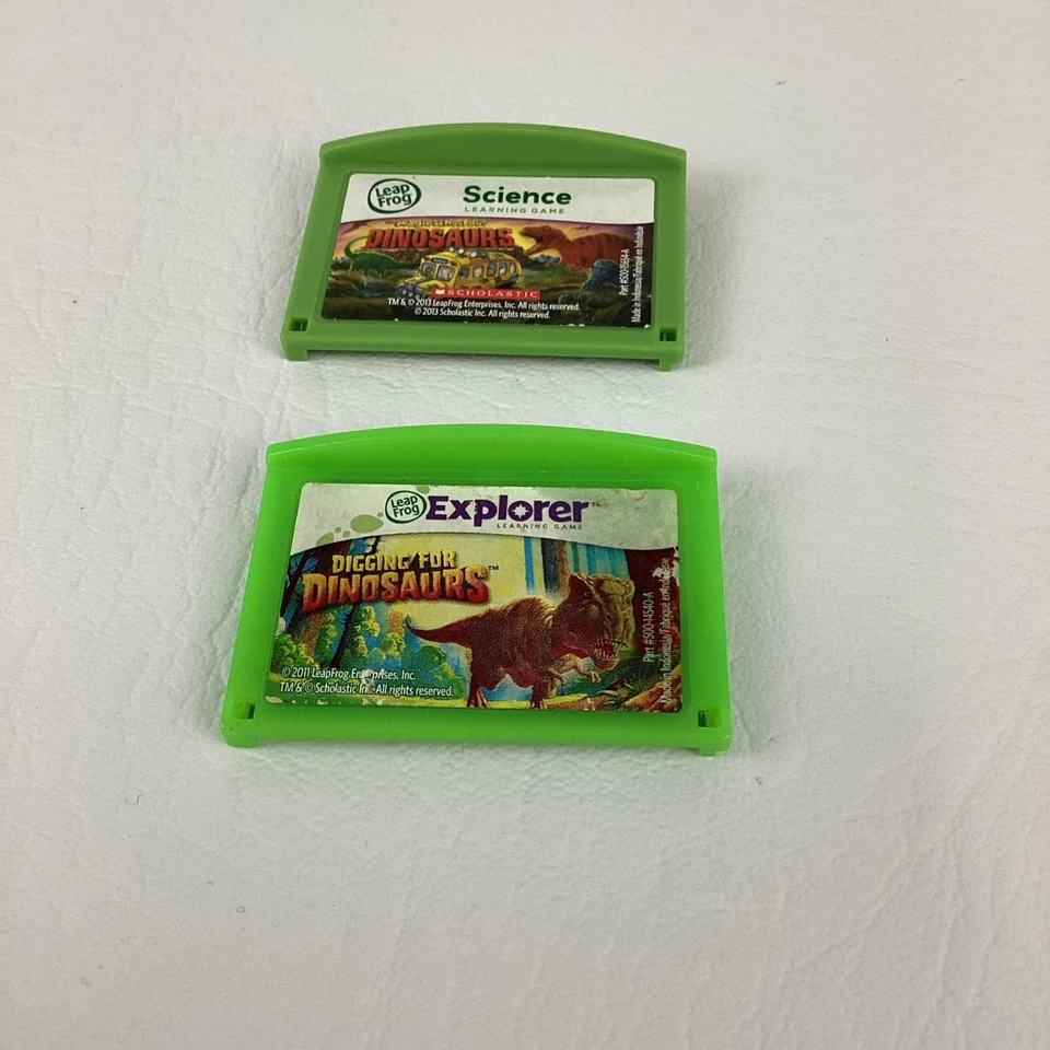 Leap Frog Explorer Video Game Cartridges Science Dinosaurs Learning Lot 2013 - Image 2 of 4