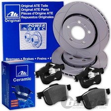 ATE PowerDisc BREMSSCHEIBEN + CERAMIC BELÄGE VORNE für FORD FOCUS MK2 + C-MAX