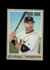2019 Topps Heritage 1970 Cloth Stickers #10 J.D. Martinez Boston Red Sox