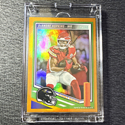 Panini Score First Down DeAndre Hopkins Chiefs Parallel #133 /10 2025