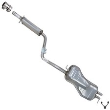 Stainless Steel Resonator Muffler Kit Fits Vw 1998-2010 Beetle Golf 1.8l 2.0l