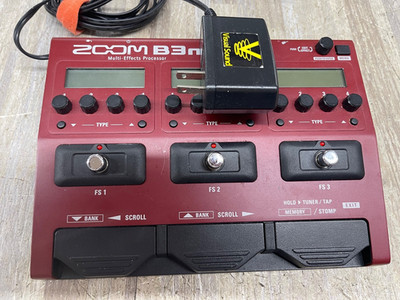 Zoom B3N Multi-Effects Processor Bass Effect Pedal w/ Adapter